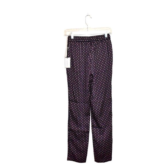 1.State Floral Draw String Pull On Pants Dark Blue Red White XXS - Picture 2 of 9
